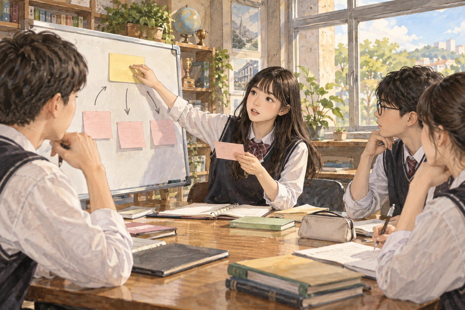 핵심 주장을 찾는 학생