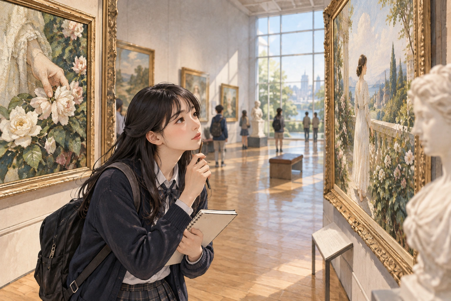 선택지의 초점을 비교하는 학생