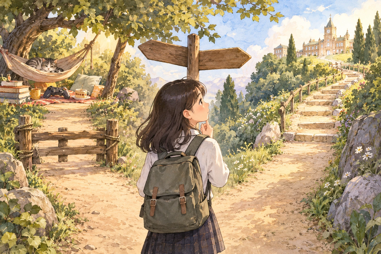오답 점검 4번째 학습 장면: 빨간 노선과 파란 노선